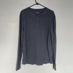 Sonoma Life and Style Thermal Henley - L
